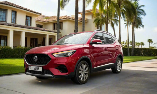 MG ZS 2024 Red – Compact SUV Rental Dubai