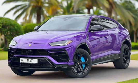 Lamborghini Urus 2022 Maroon – Luxury SUV Rental Dubai