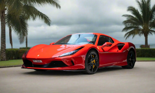 Ferrari F8 Tributo Spider 2023 Red – Supercar Rental Dubai