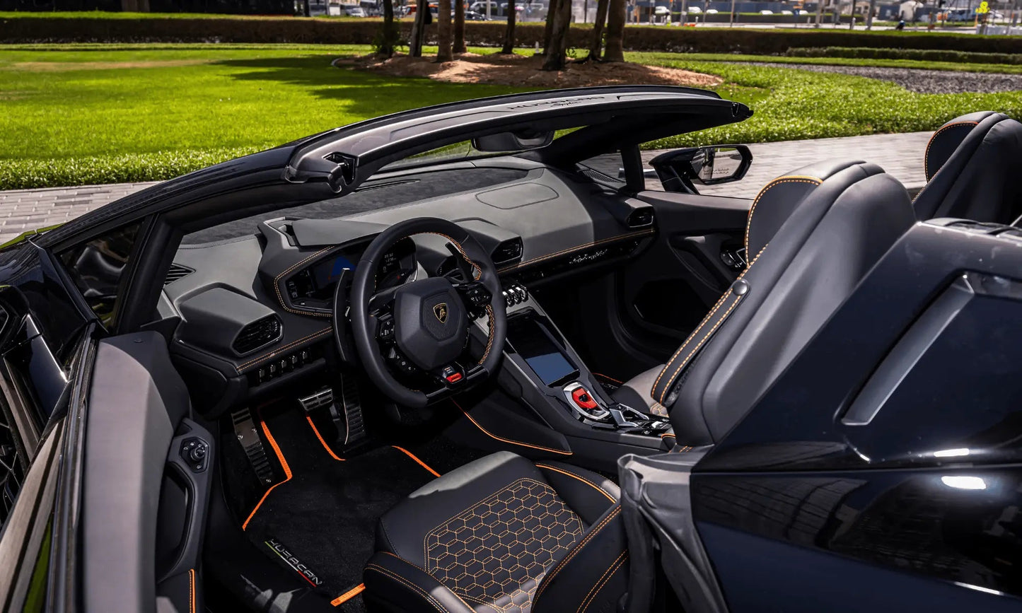 Rent Lamborghini Huracan Evo Spider 2023 Black or similar DRD Car Rental LLC
