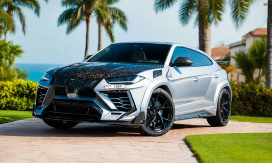 Lamborghini Urus Mansory 2023 Silver – Super SUV Hire Dubai