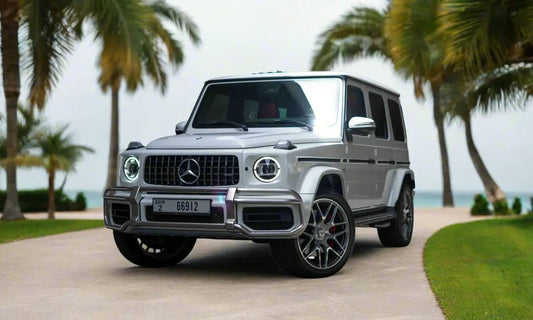 Mercedes-Benz G63 2023 White – SUV Hire in Dubai