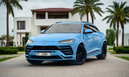Lamborghini Urus 2023 Blue – Super SUV Rental Dubai