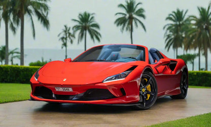 Rent Ferrari F8 Tributo Spider 2023 Red or similar DRD Car Rental LLC