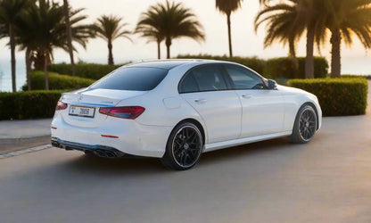 Rent Mercedes-Benz E350 AMG 2023 White or similar DRD Car Rental LLC